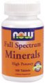 Full Spectrum Minerals 
NOW 100 tabs Vegetarian Formula